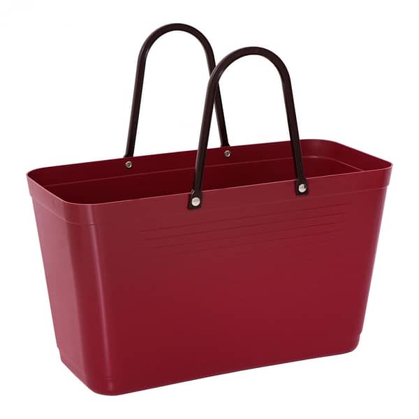 057 hinza bag large maroon green plastic grande
